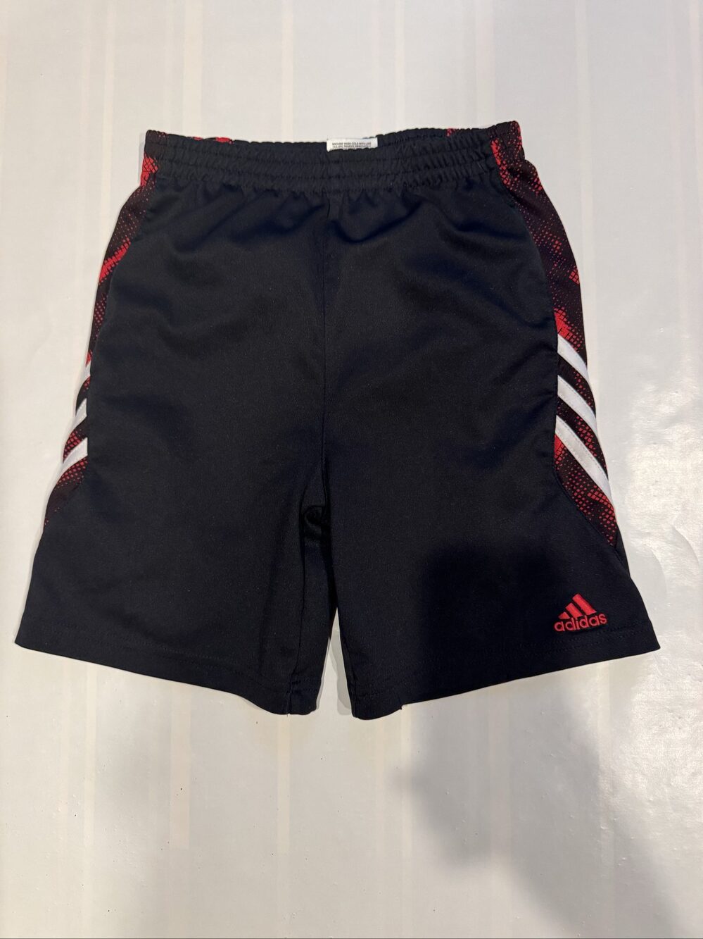 Boy’s Adidas Athletic Shorts – Black Red White – Size 6